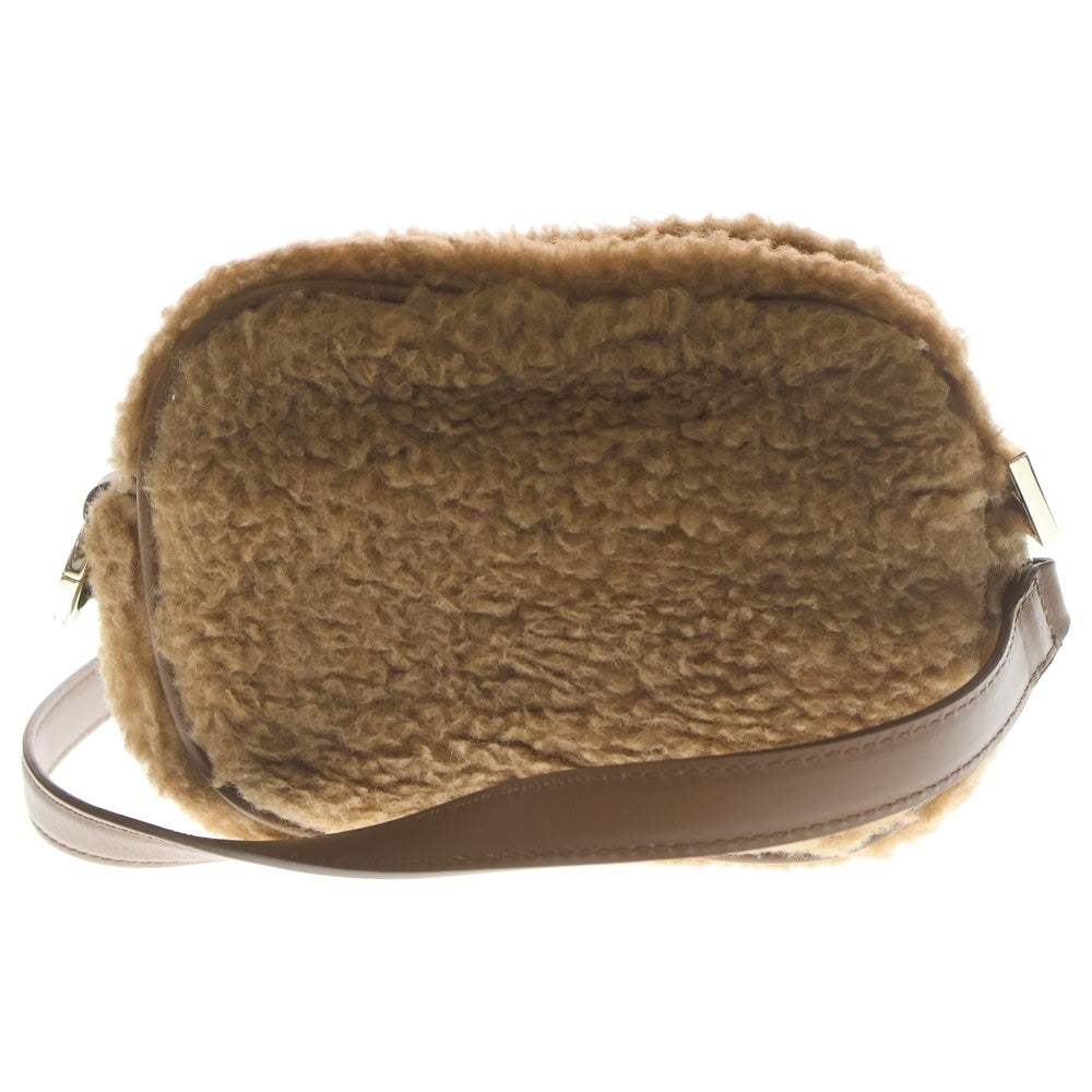 Max Mara(マックスマーラ) テディベア カメラバッグ ブラウン ボア ショルダーバッグ レディース