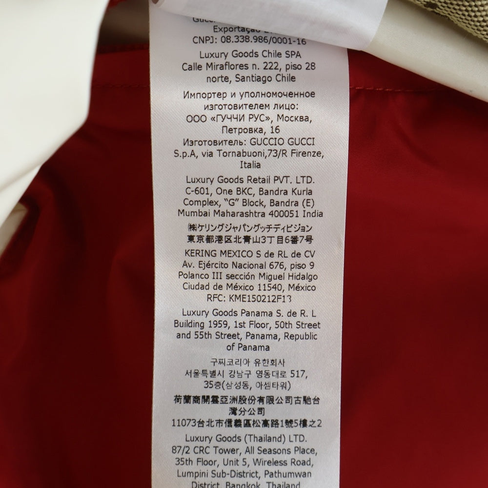 GUCCI(グッチ) GGキャンバス ダウンベスト ブラック/ベージュ 774910