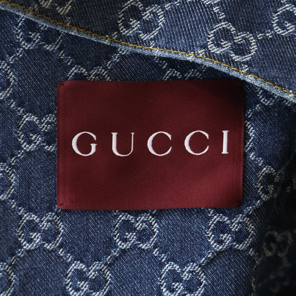 GUCCI(グッチ) GG総柄 デニムジャケット インディゴ 815185