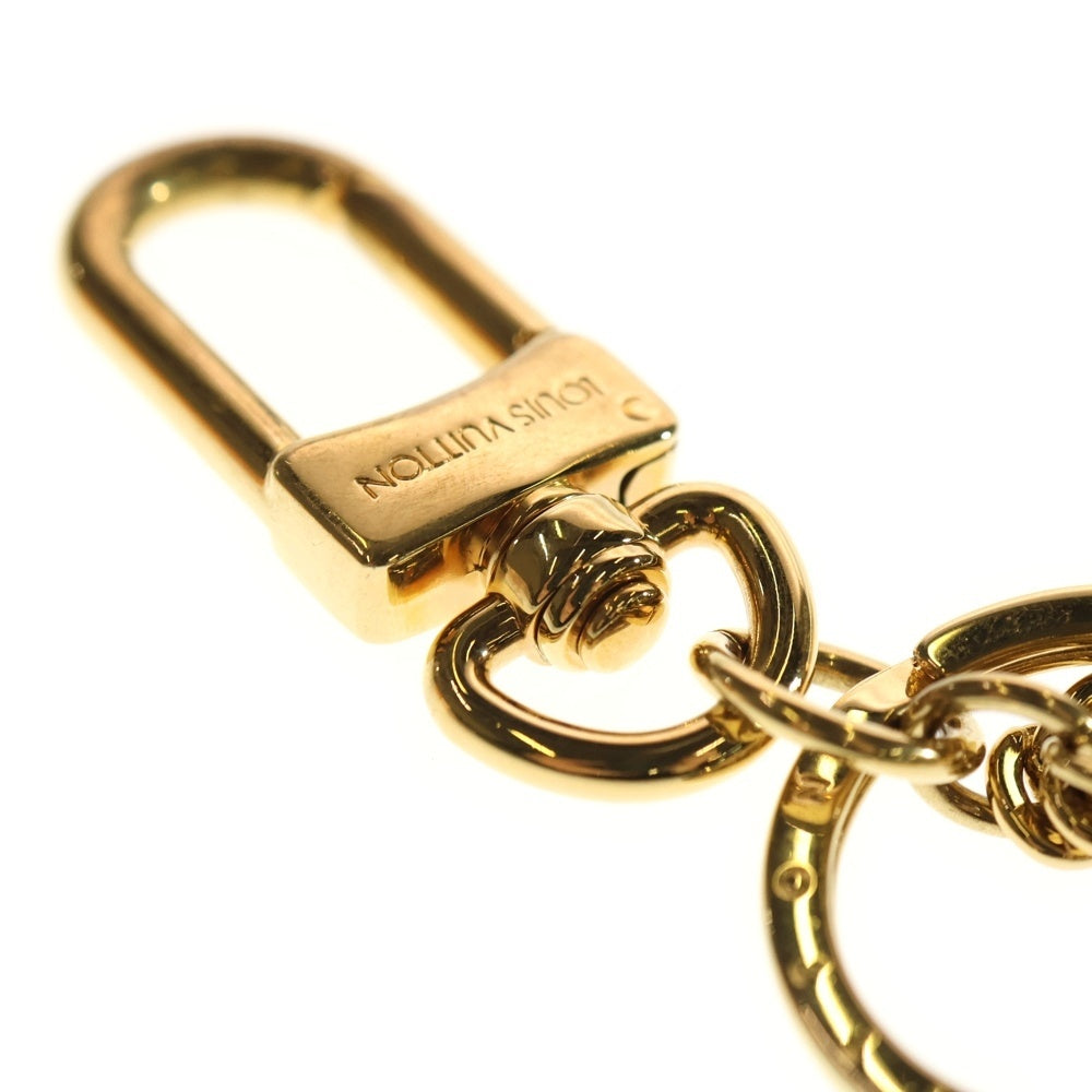 LOUIS VUITTON(ルイヴィトン) ポルトクレ スプリング ストリート バッグチャーム キーホルダー ゴールド×ブラウン×ピンク M69008 レディース