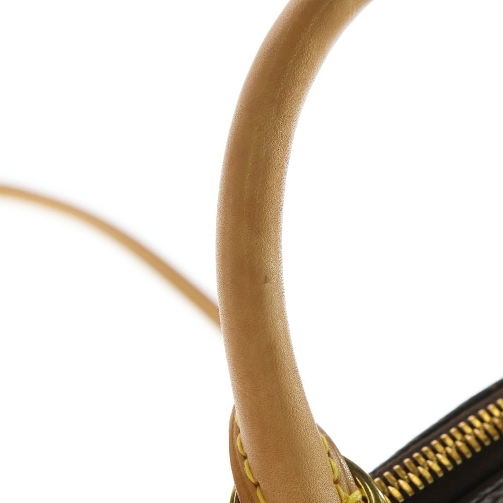 LOUIS VUITTON(ルイヴィトン) モノグラム アルマBB 2WAYバッグ ハンドバッグ ショルダーバッグ ブラウン レザー×PVC M46990 ゴールド金具 レディース