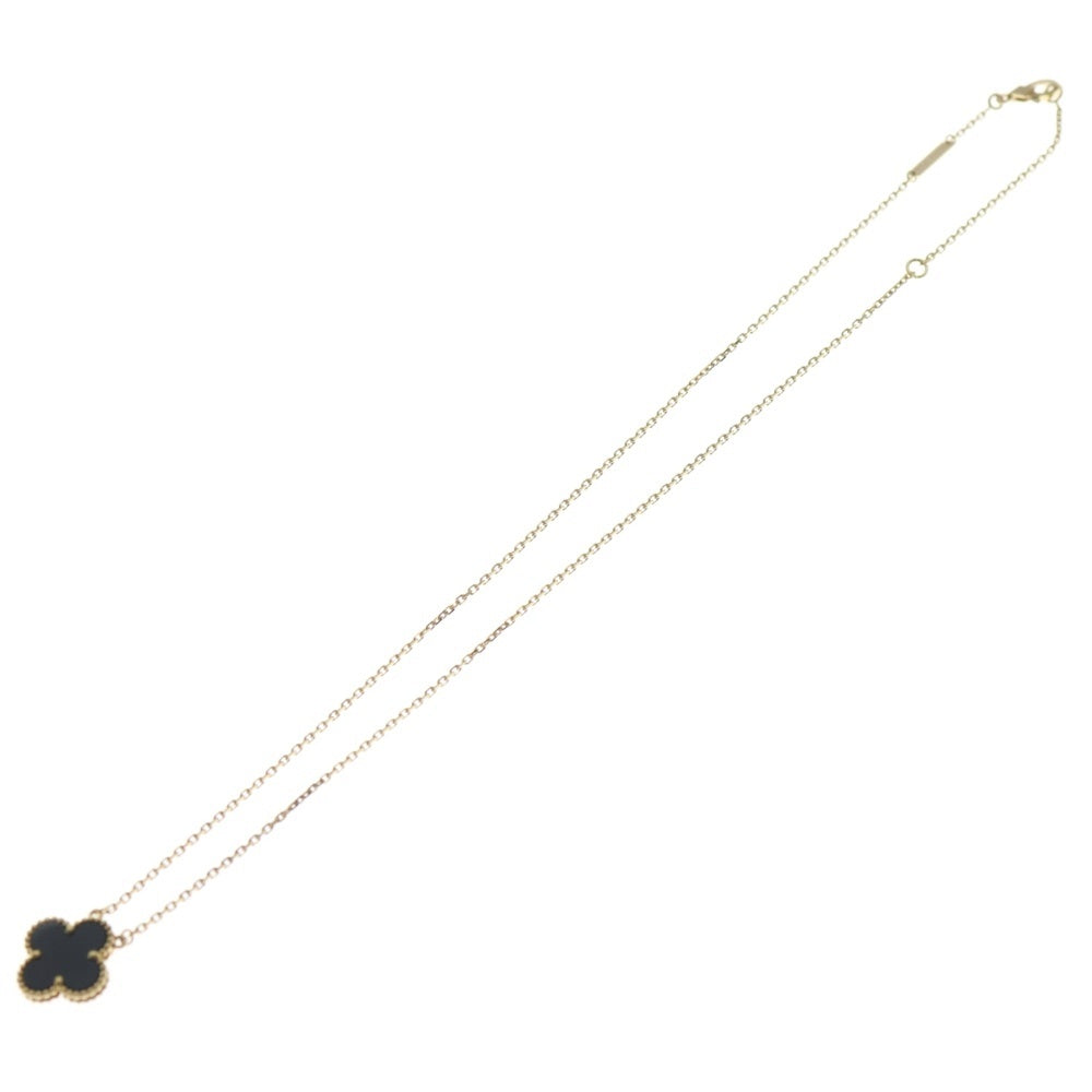 Van Cleef & Arpels(ヴァンクリーフアンドアーペル) ヴィンテージアルハンブラ オニキス K18YG イエローゴールド ジュエリー レディース