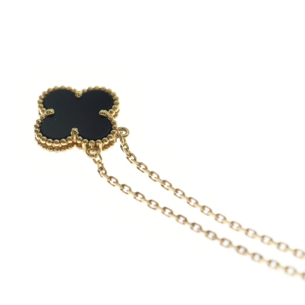 Van Cleef & Arpels(ヴァンクリーフアンドアーペル) ヴィンテージアルハンブラ オニキス K18YG イエローゴールド ジュエリー レディース