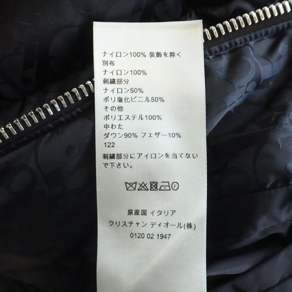Christian Dior(クリスチャンディオール) オブリーク テクニカルジャガード ダウンジャケット ネイビー 943C449A4462