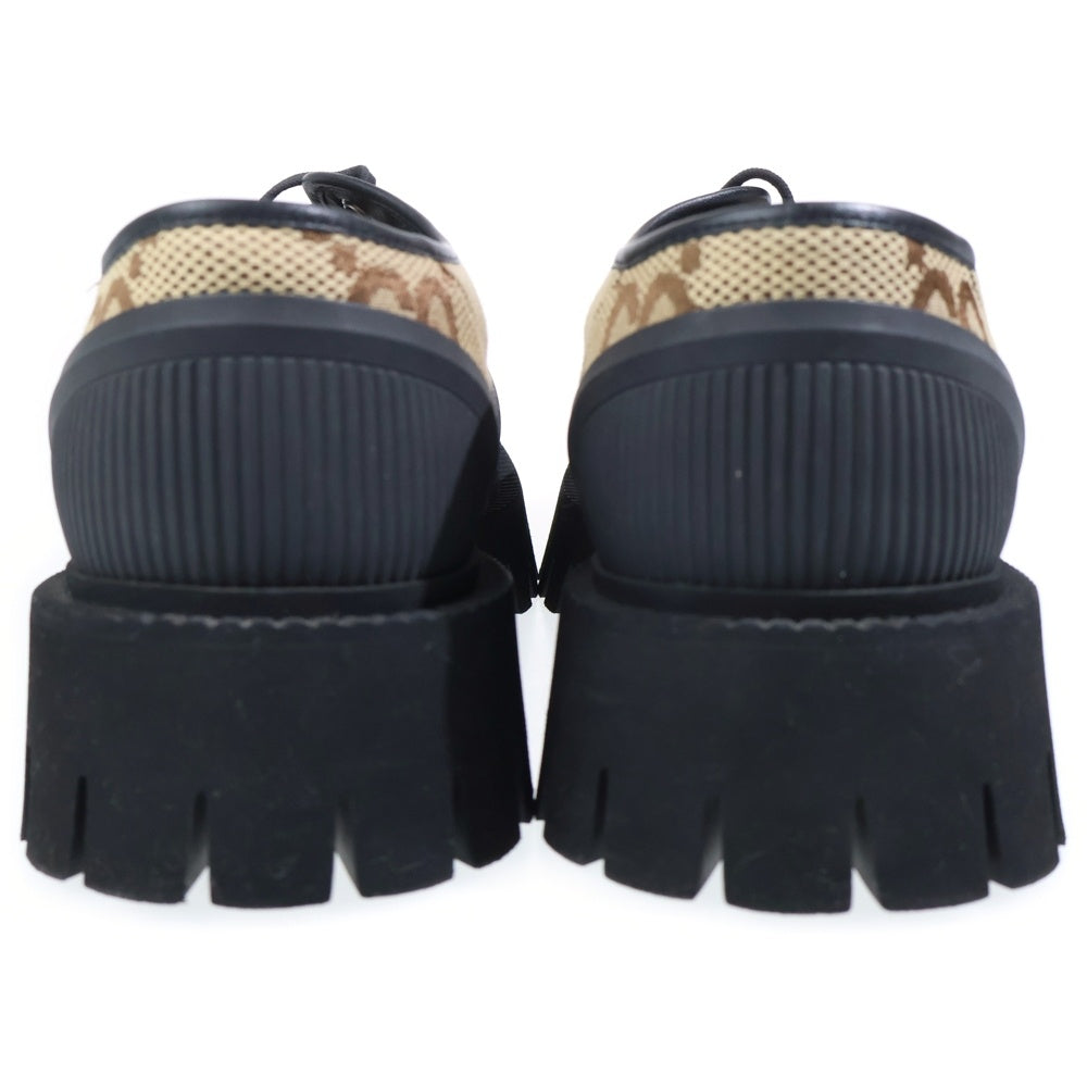 GUCCI(グッチ) マキシGG チャンキーソール スニーカー ベージュ/ブラック