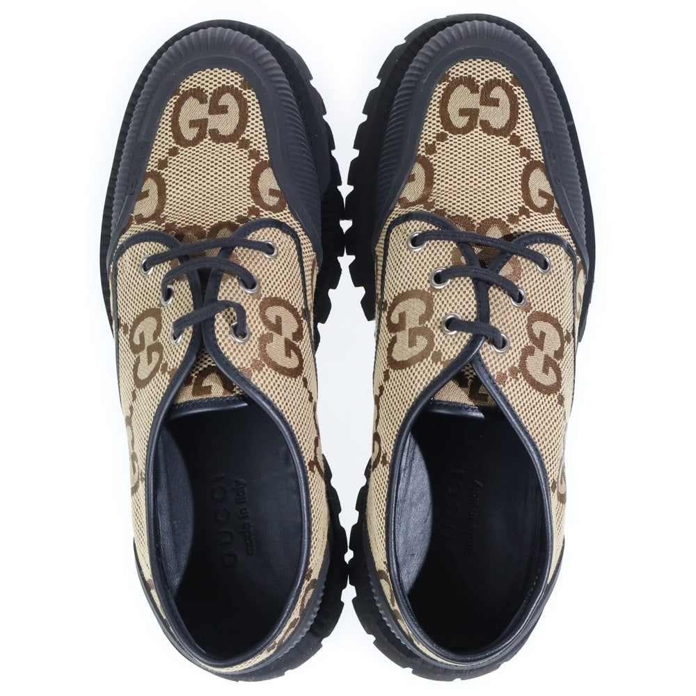 GUCCI(グッチ) マキシGG チャンキーソール スニーカー ベージュ/ブラック