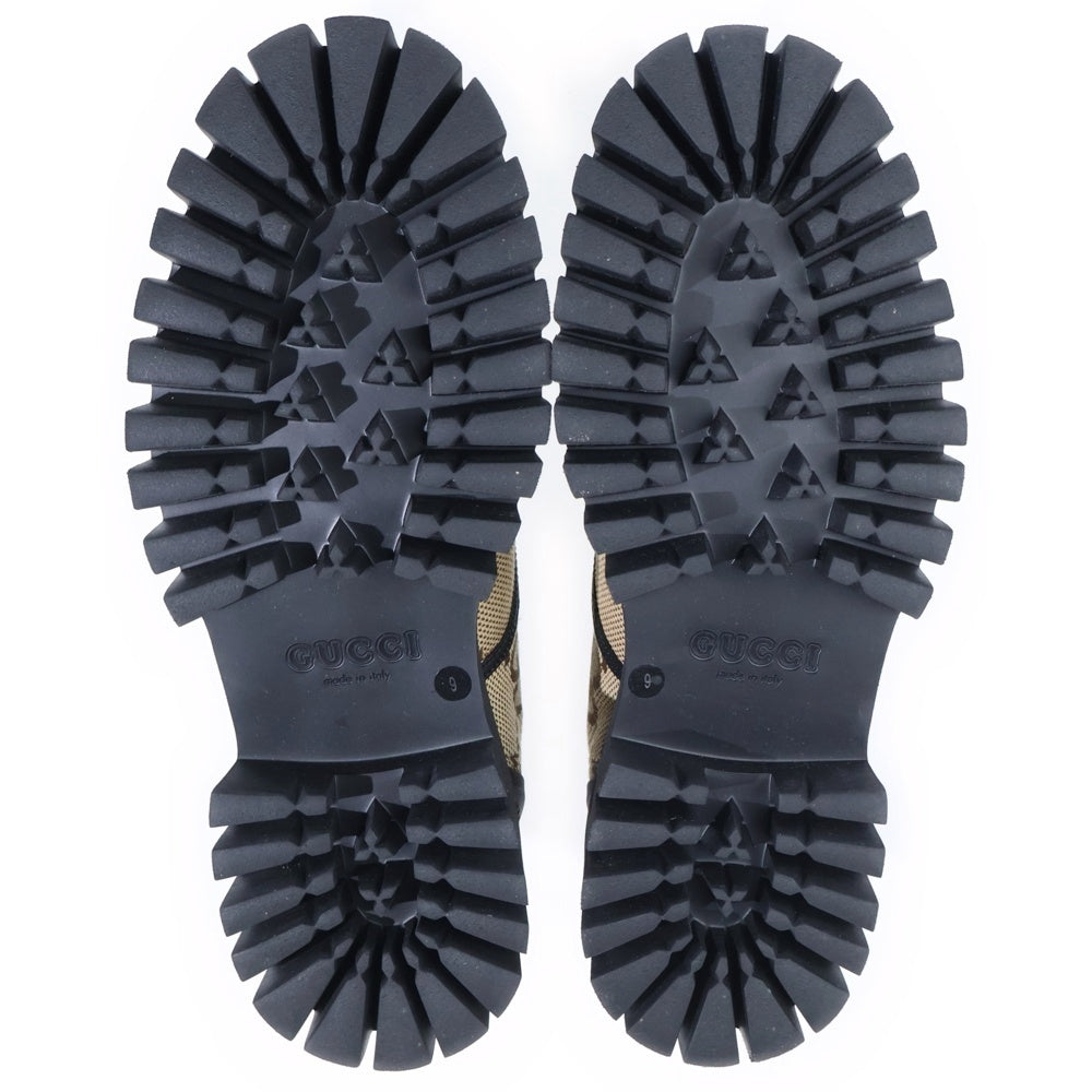 GUCCI(グッチ) マキシGG チャンキーソール スニーカー ベージュ/ブラック