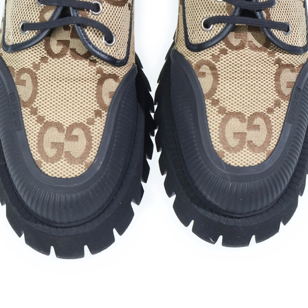 GUCCI(グッチ) マキシGG チャンキーソール スニーカー ベージュ/ブラック