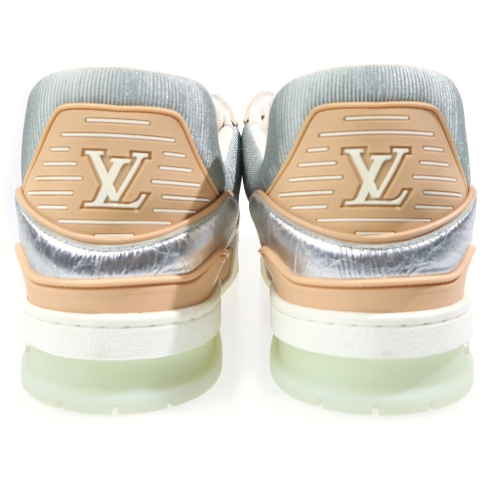 LOUIS VUITTON(ルイヴィトン) LVトレイナー レザー ローカットスニーカー シルバー IA996D