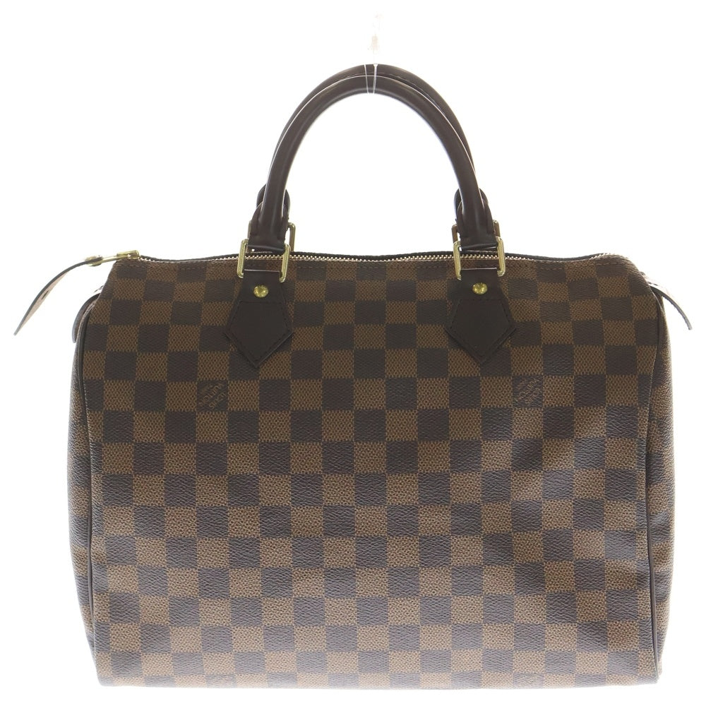 LOUIS VUITTON(ルイヴィトン) ダミエ スピーディ30 ハンドバッグ ボストンバッグ ブラウン レザー×PVC N41531 ゴールド金具 レディース