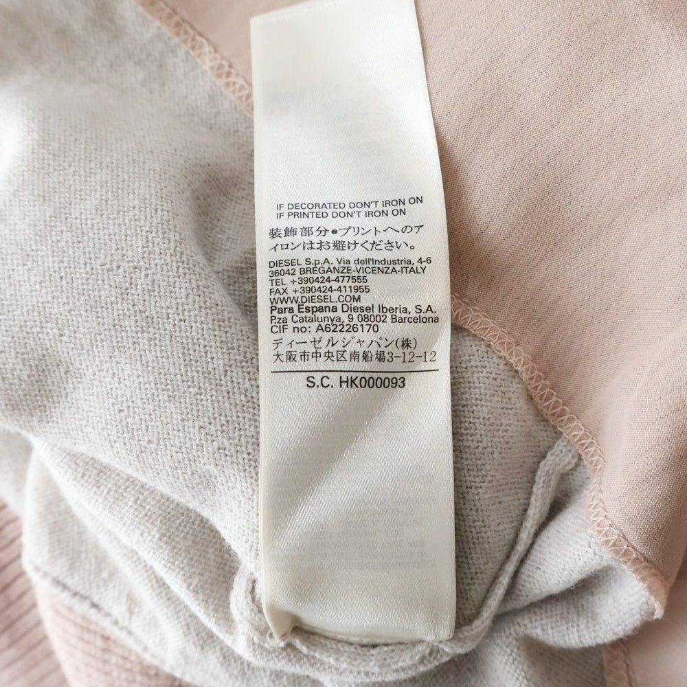 DIESEL(ディーゼル) Vネック長袖ニット ピンク ウール HK000093 レディース