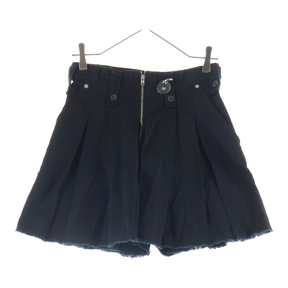 DIESEL(ディーゼル) ベルト付キュロットパンツ ブラック コットン #26 レディース