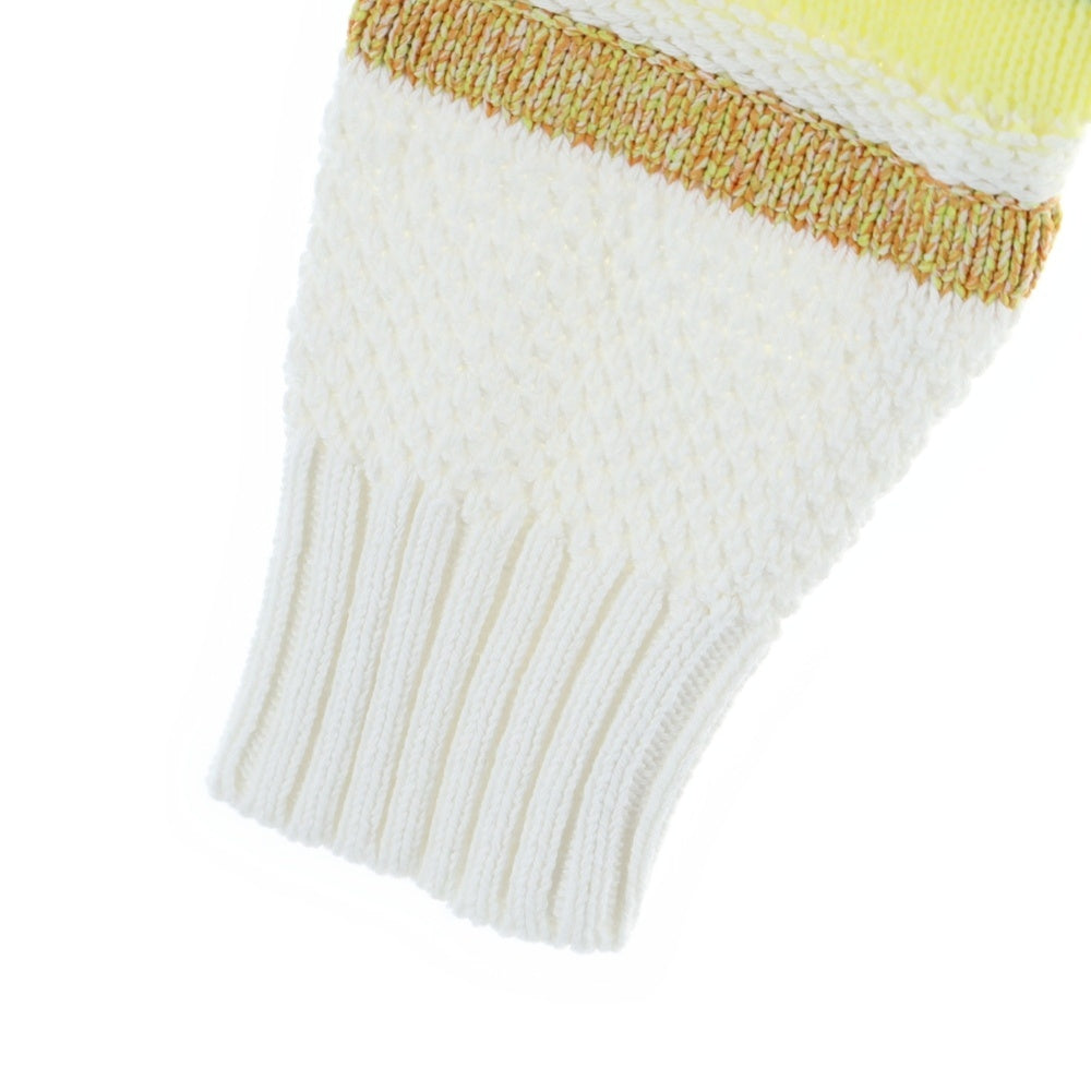 DIESEL(ディーゼル) 長袖ニット ホワイト×マルチカラー ナイロン