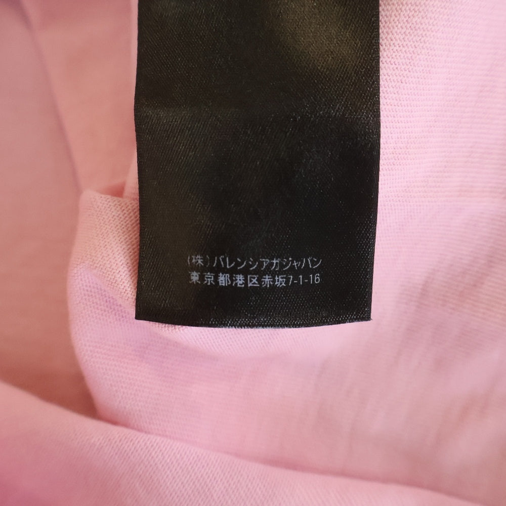 BALENCIAGA(バレンシアガ) ローマ限定 クルーネック半袖 Tシャツ ピンク 612965 レディース