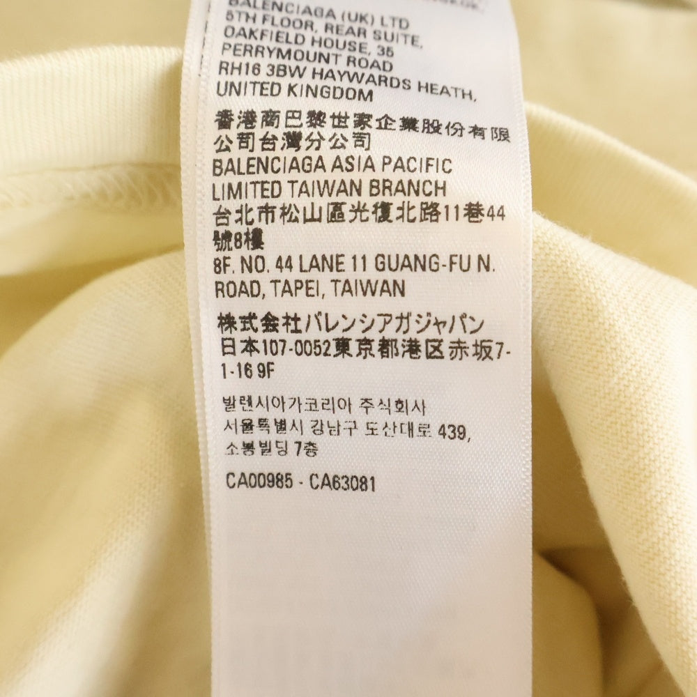 BALENCIAGA(バレンシアガ) Political Campaign キャンペーンロゴ 半袖 Tシャツ アイボリー 612964 レディース
