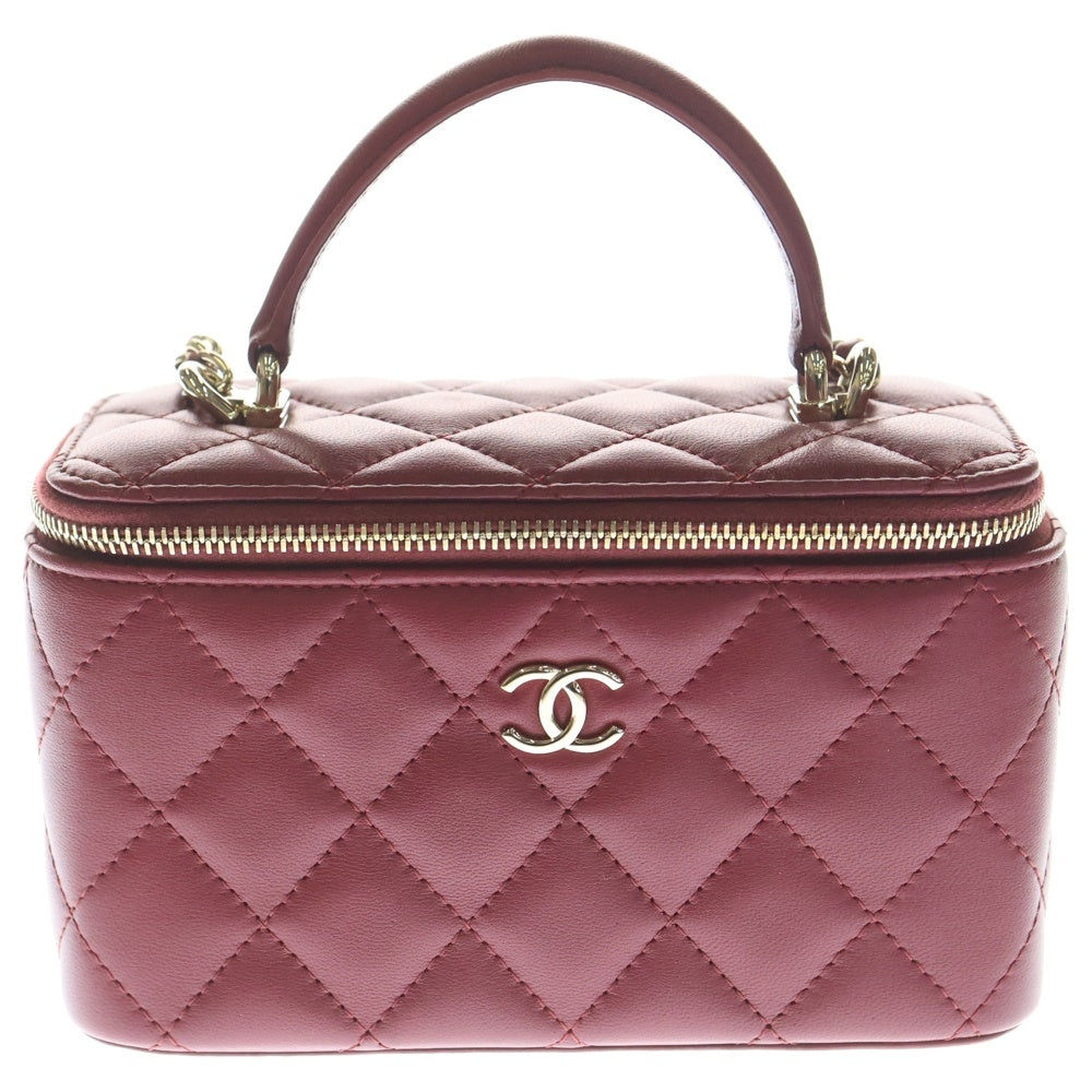 CHANEL(シャネル) バニティ チェーンショルダーバッグ レッド