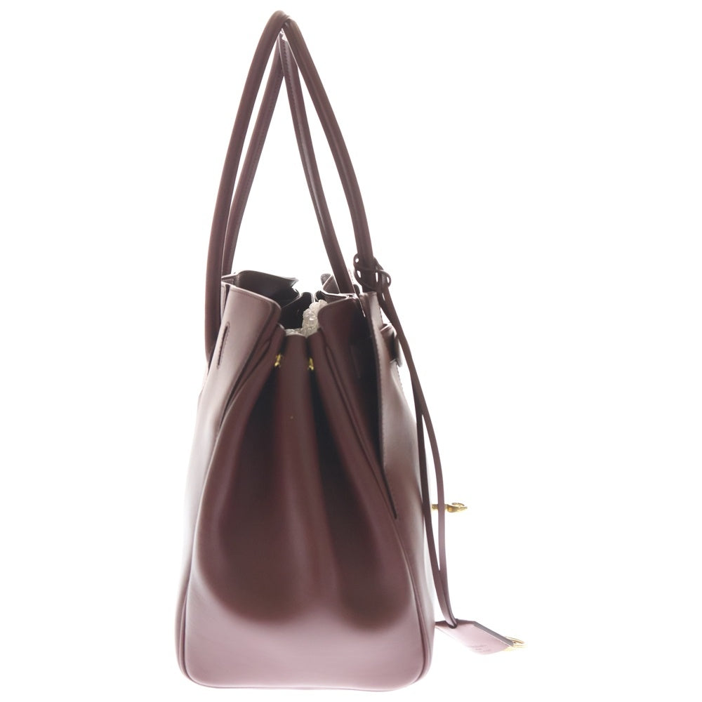 BALENCIAGA(バレンシアガ) ベルエア キャリーオール ミディアム トートバッグ ハンドバッグ ボルドー ワインレッド レザー ゴールド金具 レディース