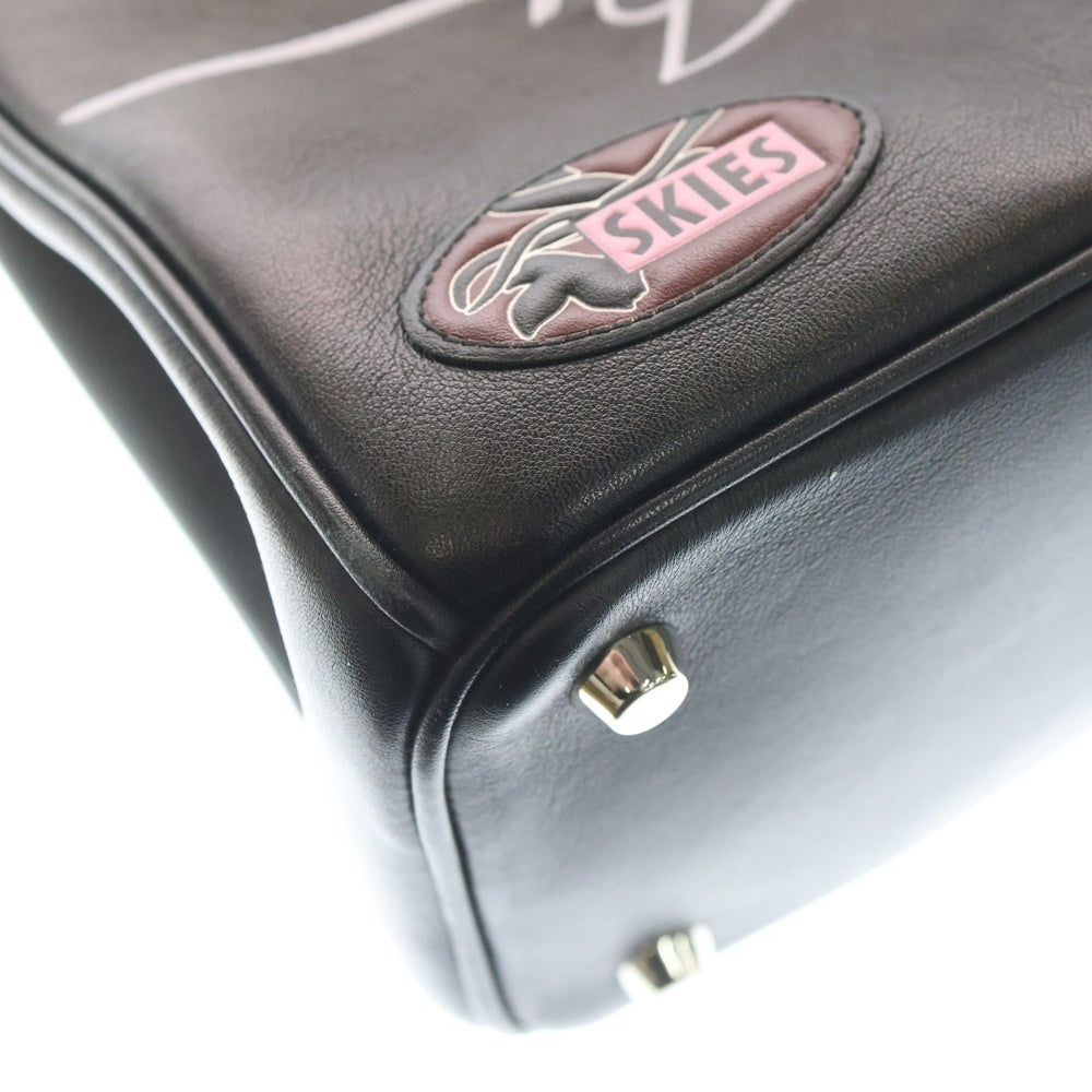 Christian Dior(クリスチャンディオール) パラダイス ディオリッシモ 2WAYバッグ ハンドバッグ ショルダーバッグ ブラック レザー シルバー金具 レディース