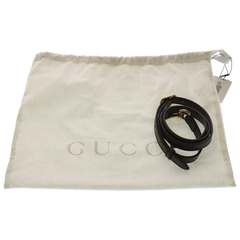 GUCCI(グッチ) オフィディア スモール 2WAYバッグ ボストンバッグ ハンドバッグ ショルダーバッグ ブラウン×ベージュ PVC×レザー 772053 ゴールド金具 レディース