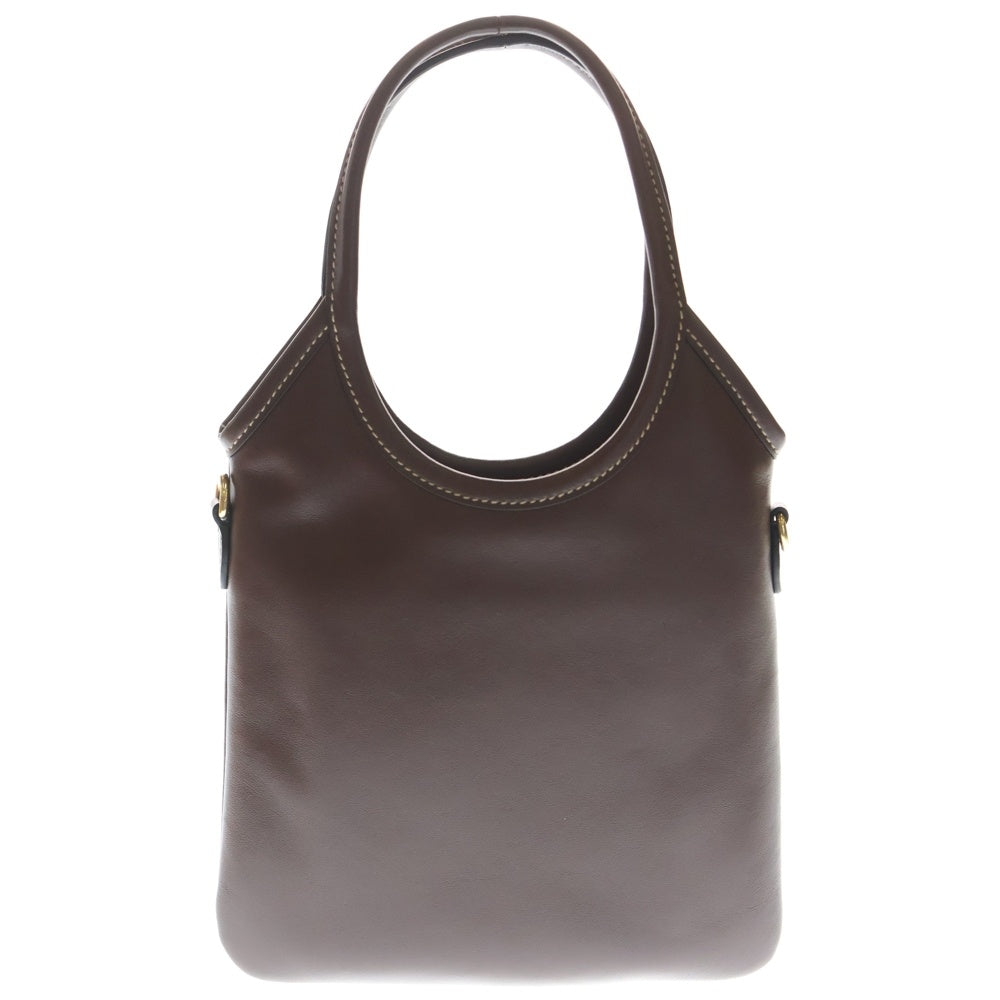 miumiu(ミュウミュウ) アイビー 2WAYハンドバッグ ショルダーバッグ ミニバッグ ブラウン レザー 5BA281 ゴールド金具 レディース