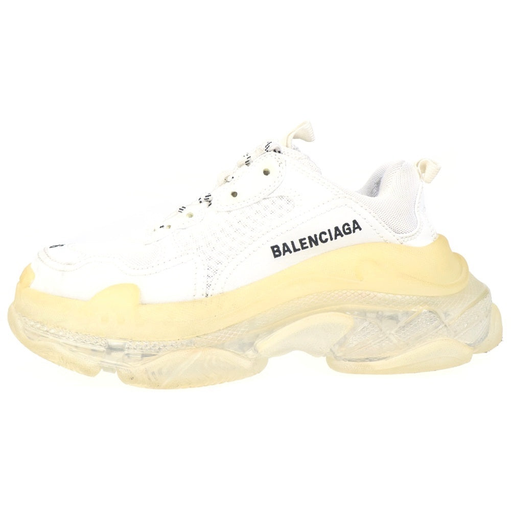 BALENCIAGA(バレンシアガ) TRIPLE S トリプルS クリアソール メッシュ ローカットスニーカー ホワイト レディース 544351 36