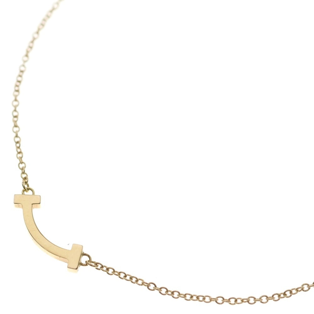 TIFFANY & Co.(ティファニー) Tスマイル ミニ ネックレス Au750 K18 PG