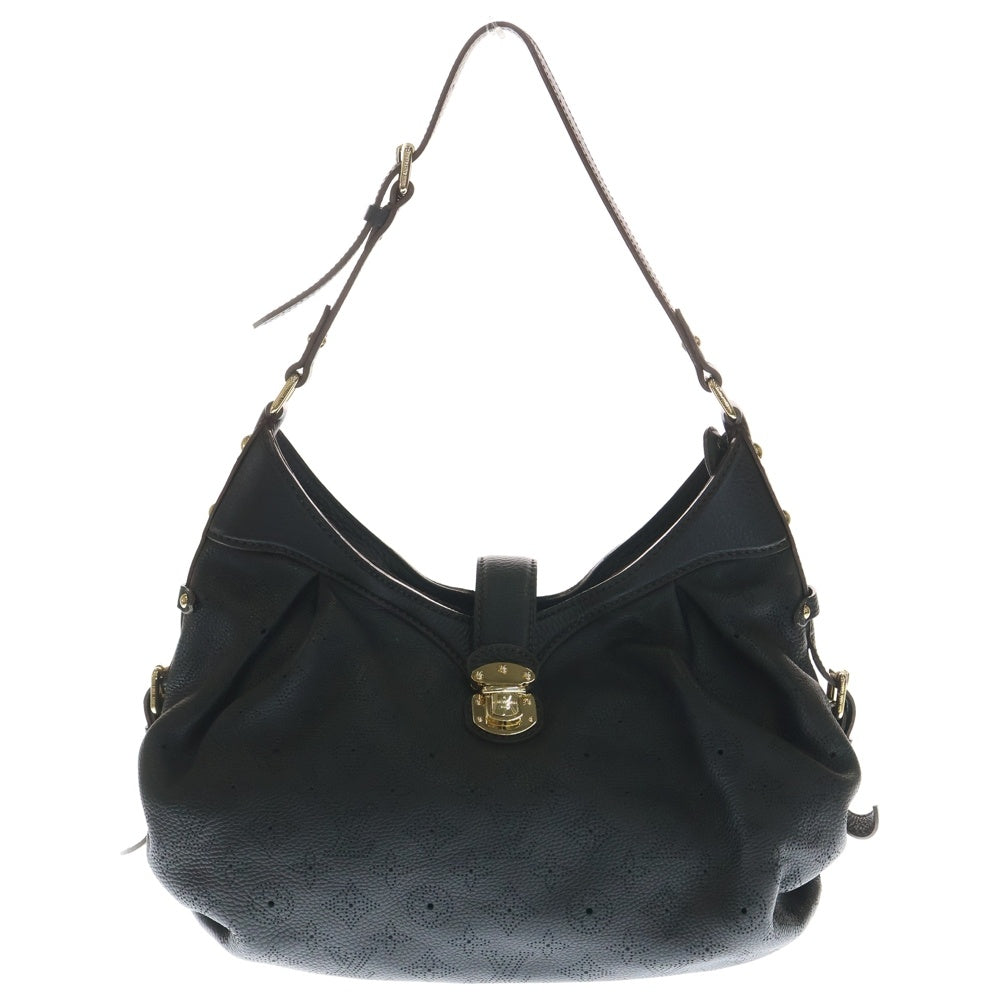 LOUIS VUITTON(ルイヴィトン) モノグラム マヒナ ルナーXS 2wayバッグ ハンドバッグ ショルダーバッグ ブラック ノワール レザー M95660 ゴールド金具 レディース