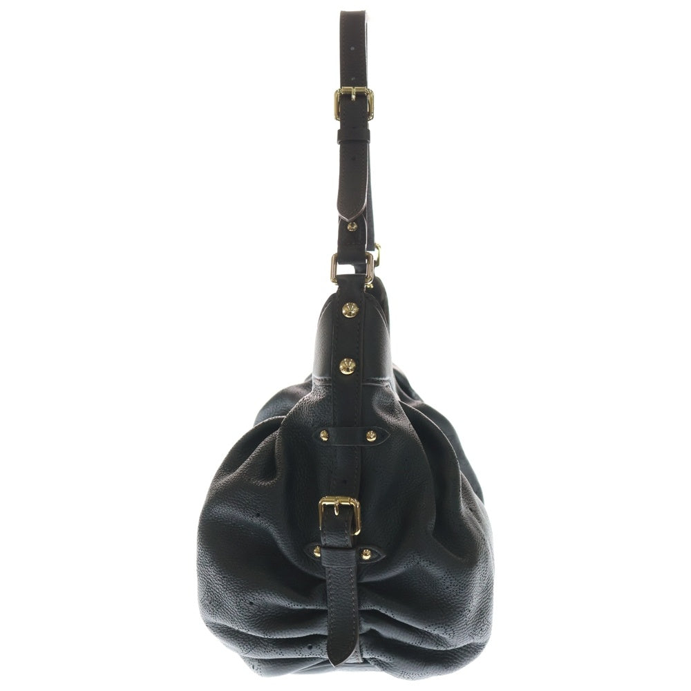 LOUIS VUITTON(ルイヴィトン) モノグラム マヒナ ルナーXS 2wayバッグ ハンドバッグ ショルダーバッグ ブラック ノワール レザー M95660 ゴールド金具 レディース
