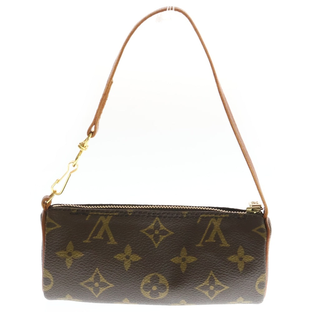 LOUIS VUITTON(ルイヴィトン) モノグラム パピヨン 付属ポーチ ブラウン PVCレザー レディース