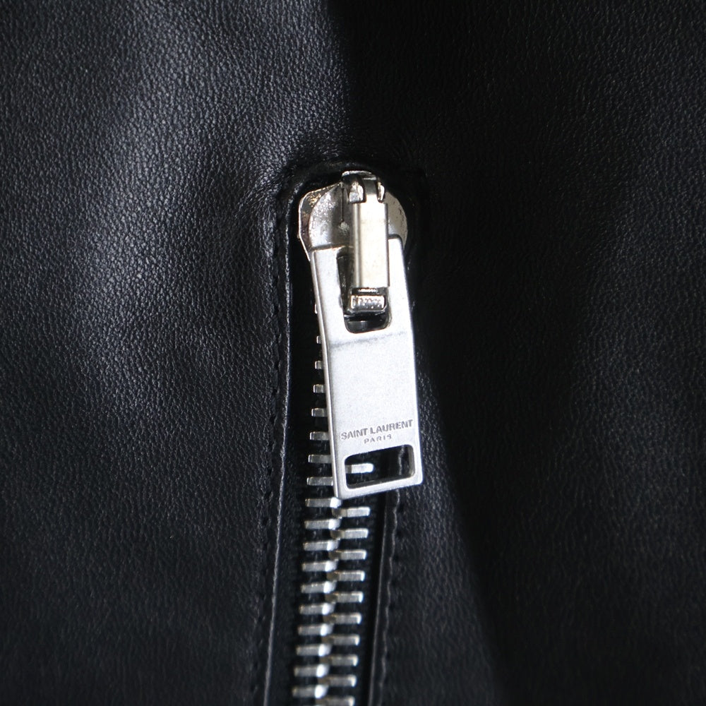 SAINT LAURENT PARIS(サンローランパリ) Keith Racer Jacket キースレーサー レザー ライダースジャケット ブラック 362239