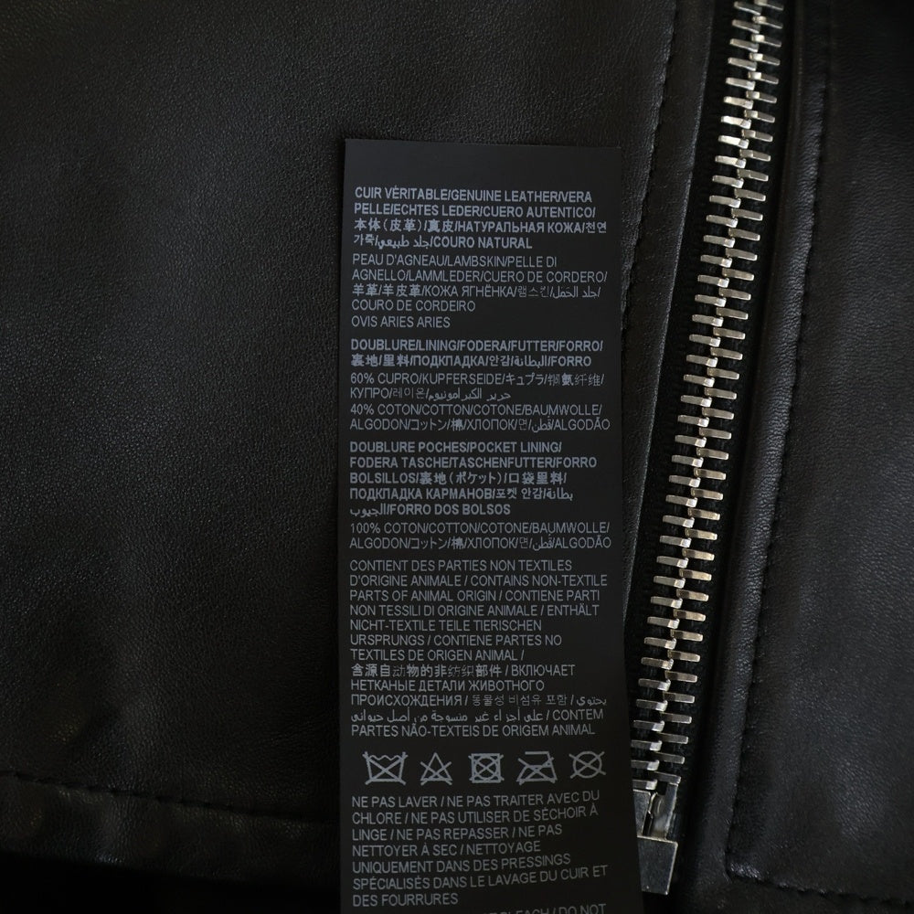 SAINT LAURENT PARIS(サンローランパリ) Keith Racer Jacket キースレーサー レザー ライダースジャケット ブラック 362239