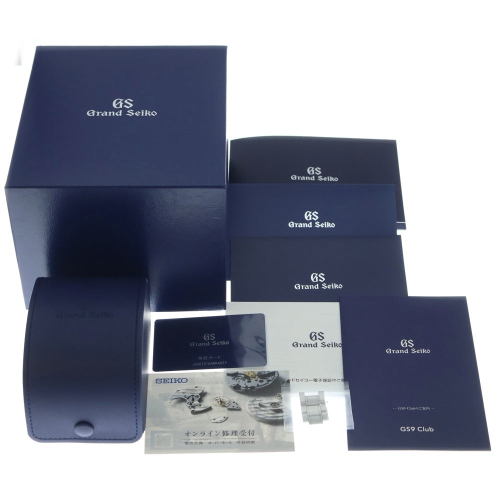 GRAND SEIKO(グランドセイコー) ヘリテージコレクション スプリングドライブ 青文字盤 ステンレス クォーツ SS/AT SBGA375 腕時計