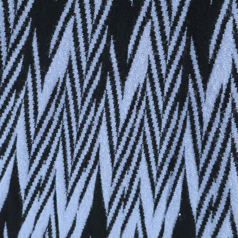 EMPORIO ARMANI EA7(エンポリオアルマーニイーエーセブン) 長袖ニットワンピース ブラック/ブルー 6L2AT4 2M02Z レディース