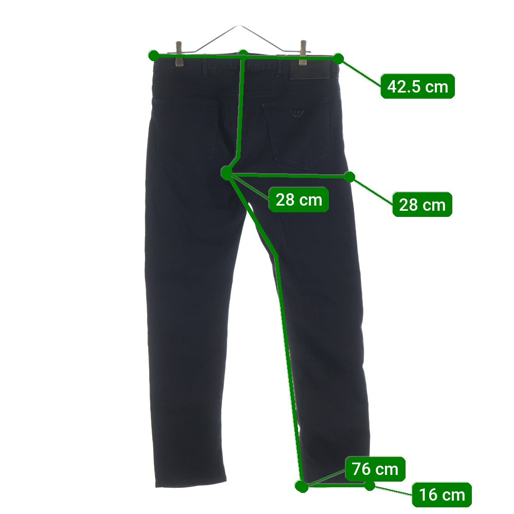 EMPORIO ARMANI EA7(エンポリオアルマーニイーエーセブン) ストレートボトム デニムパンツ ブラック 3K1J06 1DHDZ レディース