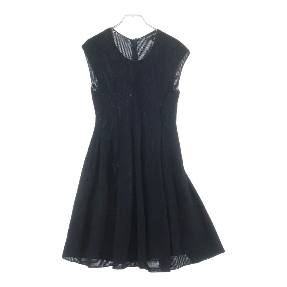EMPORIO ARMANI EA7(エンポリオアルマーニイーエーセブン) ノースリーブニットワンピース ブラック 3R2A7B 2JWCZ レディース