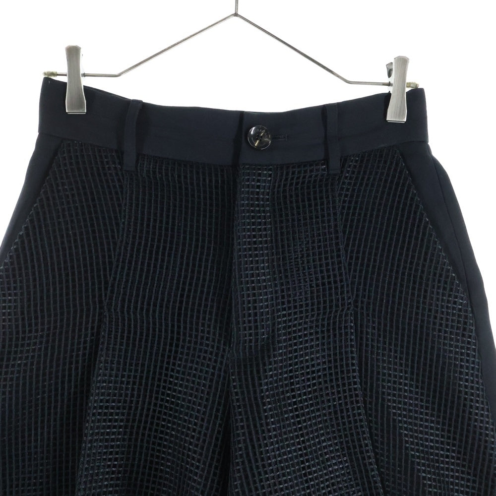 AKIRA NAKA(アキラナカ) メッシュ ハーフパンツ ブラック AS2107-BK レディース
