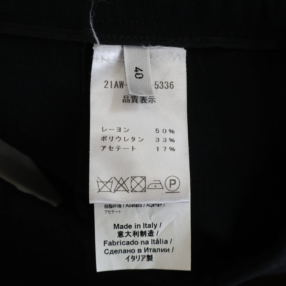 N21 numero ventuno(ヌメロ ヴェントゥーノ) 21AW ボンディングフリル スリット スカート ブラック 21AW-C041-5336 レディース