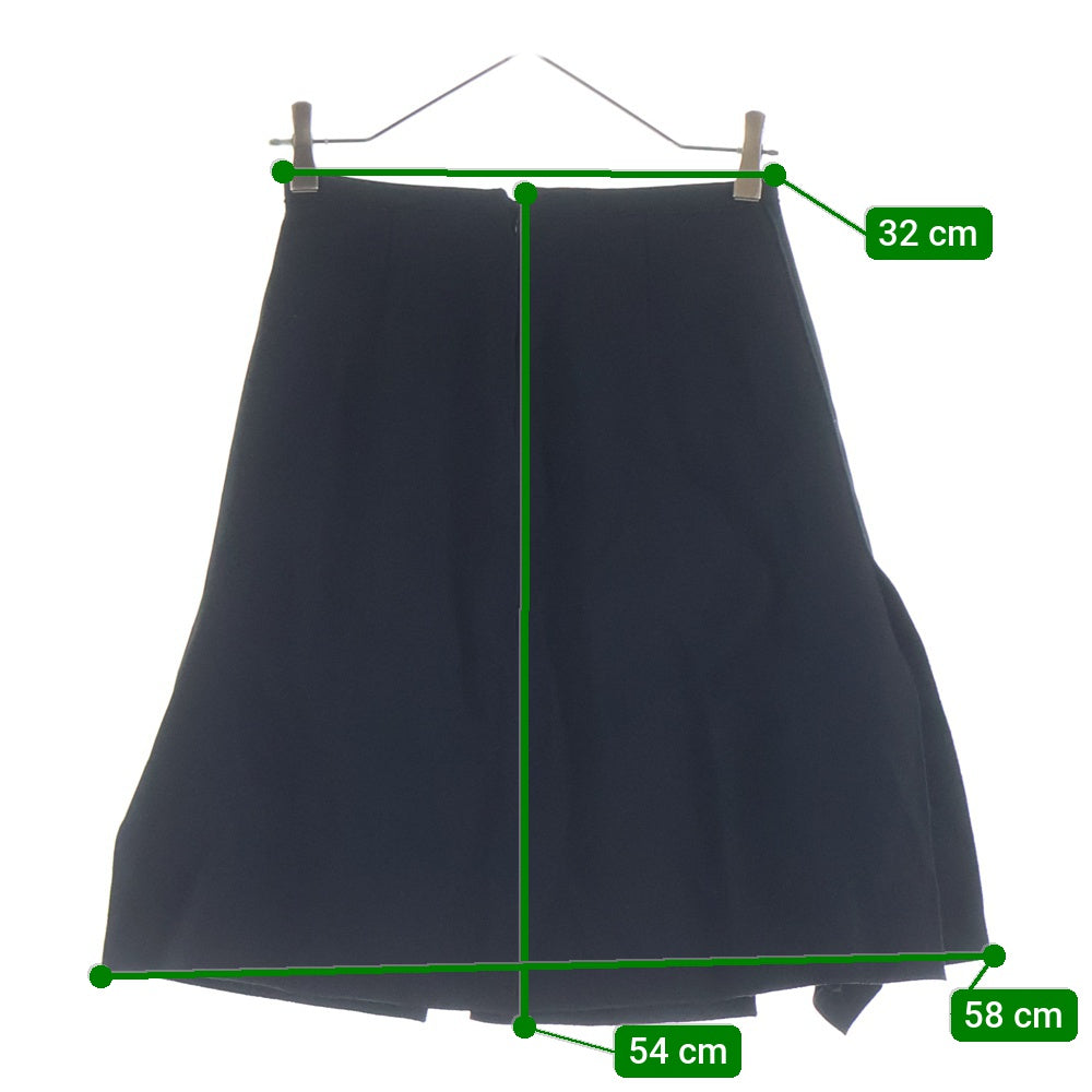 N21 numero ventuno(ヌメロ ヴェントゥーノ) 21AW ボンディングフリル スリット スカート ブラック 21AW-C041-5336 レディース