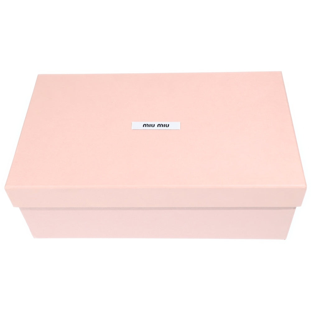 miumiu(ミュウミュウ) グリッターパンプス レザー ブラック レディース