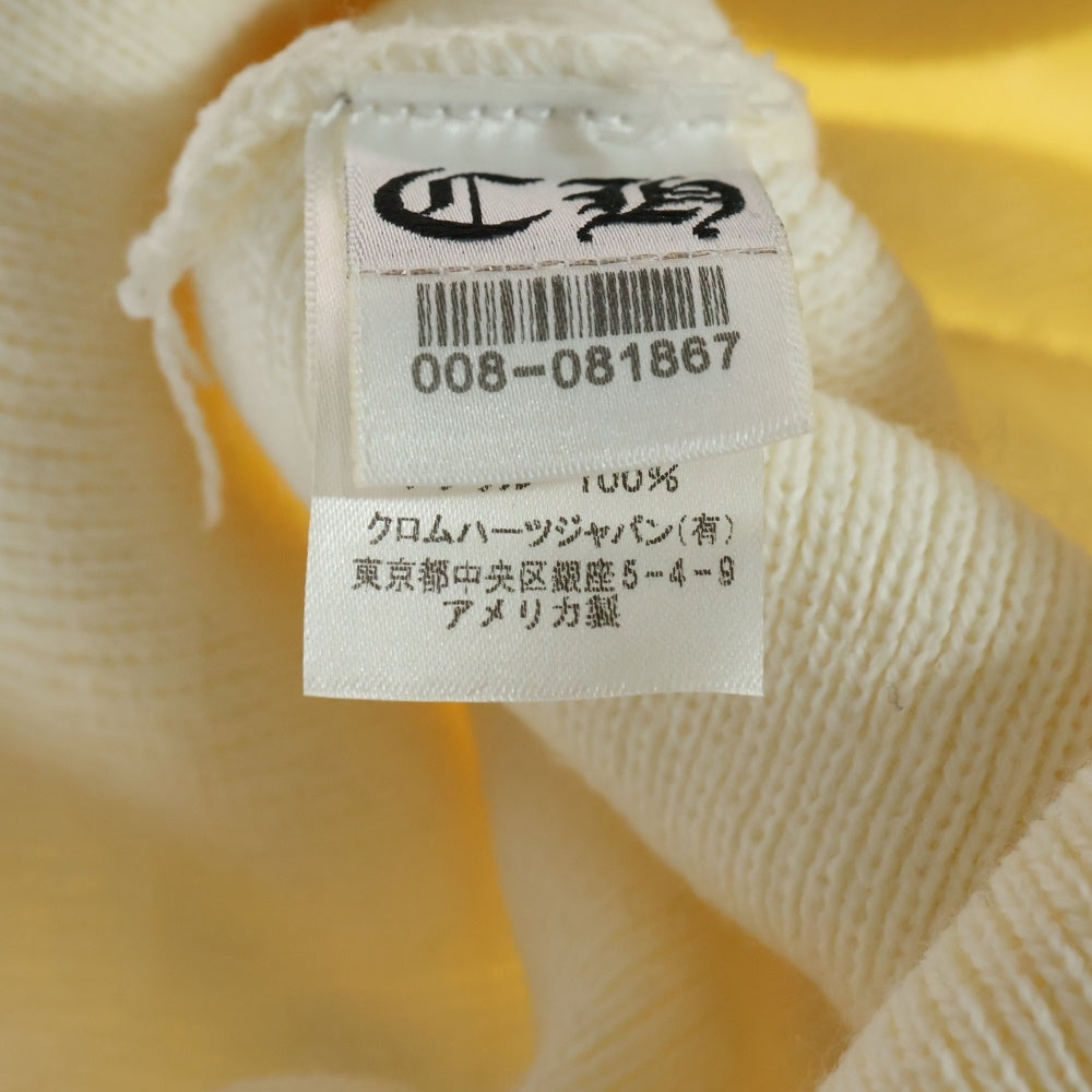 CHROME HEARTS(クロムハーツ) CHプラス ロゴ刺繍アクリルニットキャップ アイボリー