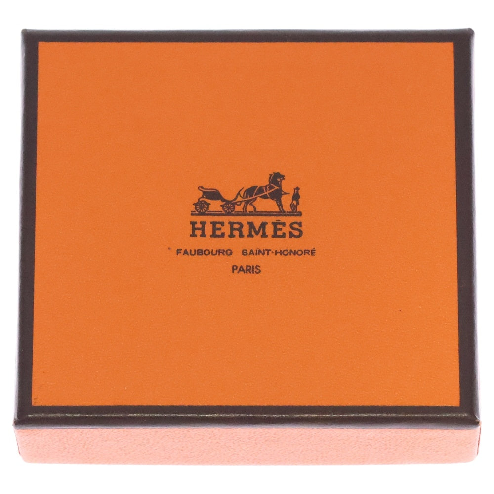 HERMES(エルメス) 馬蹄チャーム ブラウン レザー×メタル チャーム