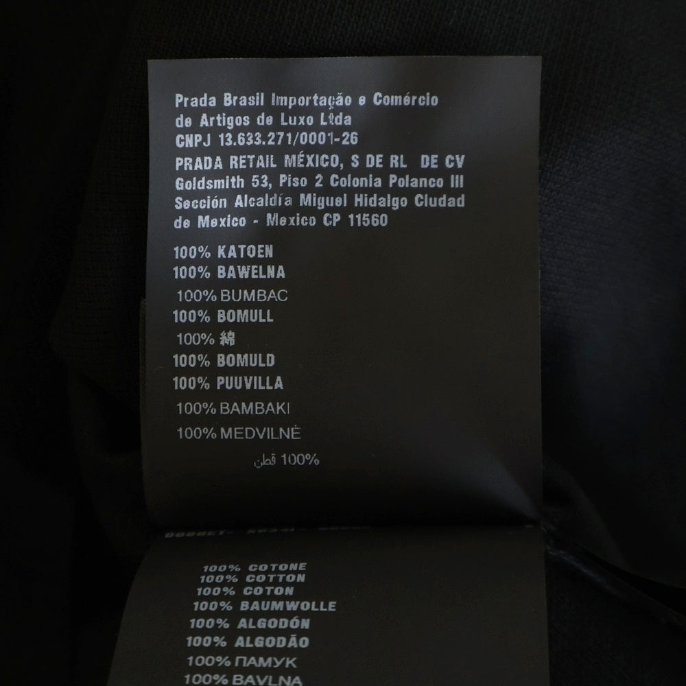 PRADA(プラダ) 半袖ポロシャツ コットン ブラック DNA497 レディース
