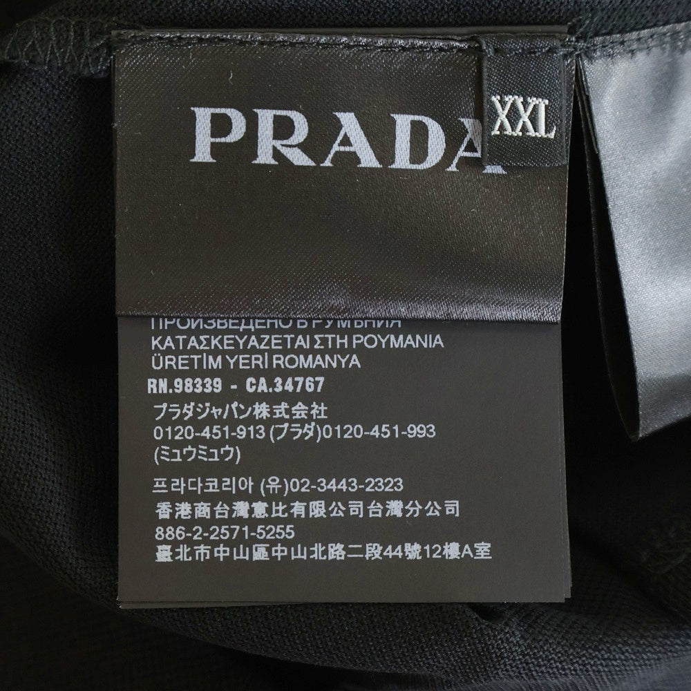 PRADA(プラダ) 長袖ポロシャツ 黒 コットン DNA605 レディース