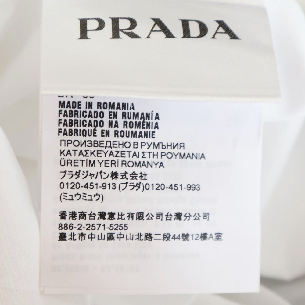 PRADA(プラダ) 24年 長袖シャツ コットン ホワイト DNA996 レディース