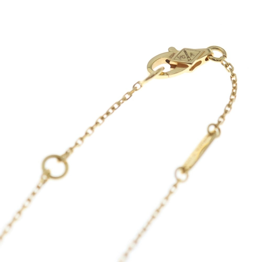 Van Cleef & Arpels(ヴァンクリーフアンドアーペル) スウィートアルハンブラ カーネリアン ネックレス ピンクゴールド Au750PG ジュエリー レディース