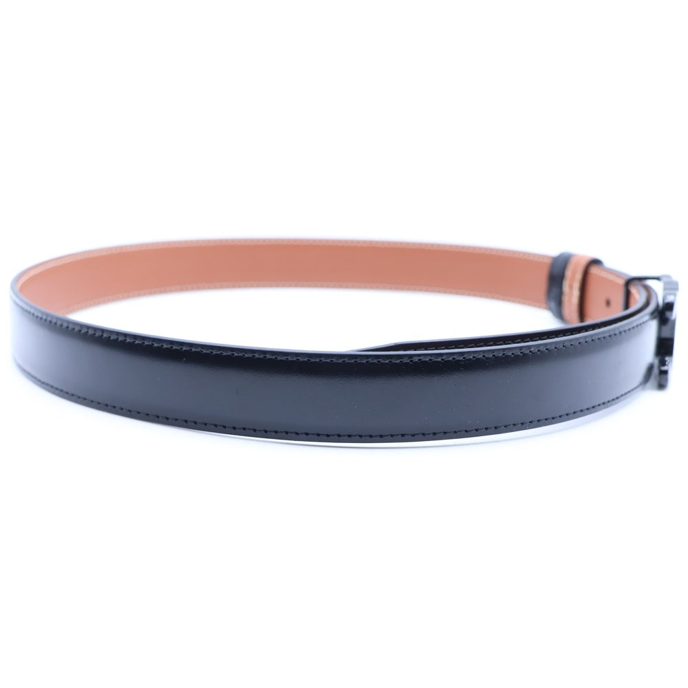 CELINE(セリーヌ) トリオンフ ベルト ブラックモチーフ レザー レディース