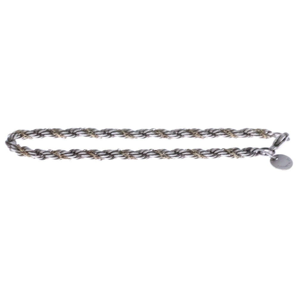 TIFFANY & Co.(ティファニー) ツイストブレスレット Ag925×Au750 ゴールド×シルバー レディース