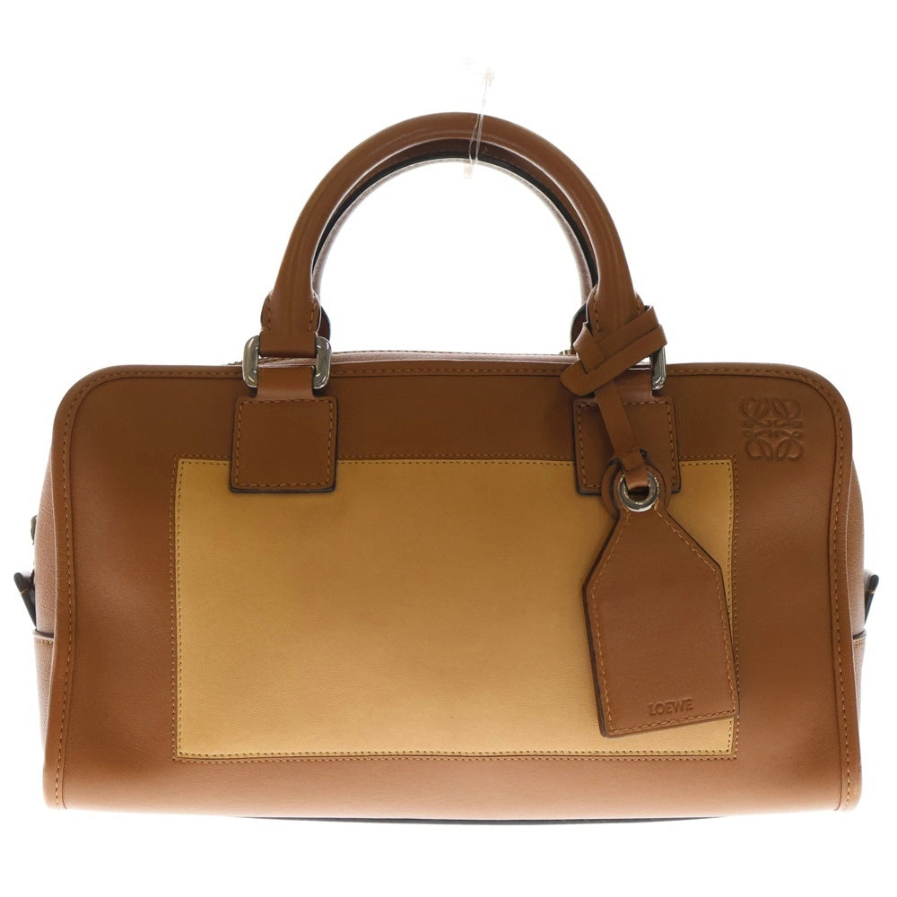 LOEWE(ロエベ) アマソナ28 2wayハンドバッグ ショルダーバッグ ブラウン レザー レディース