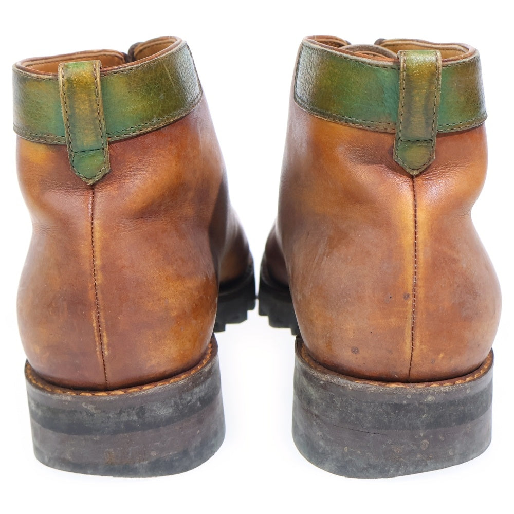 Berluti(ベルルッティ) バルモラル スエードレザー レースアップ ショートブーツ シューズ ブラウン