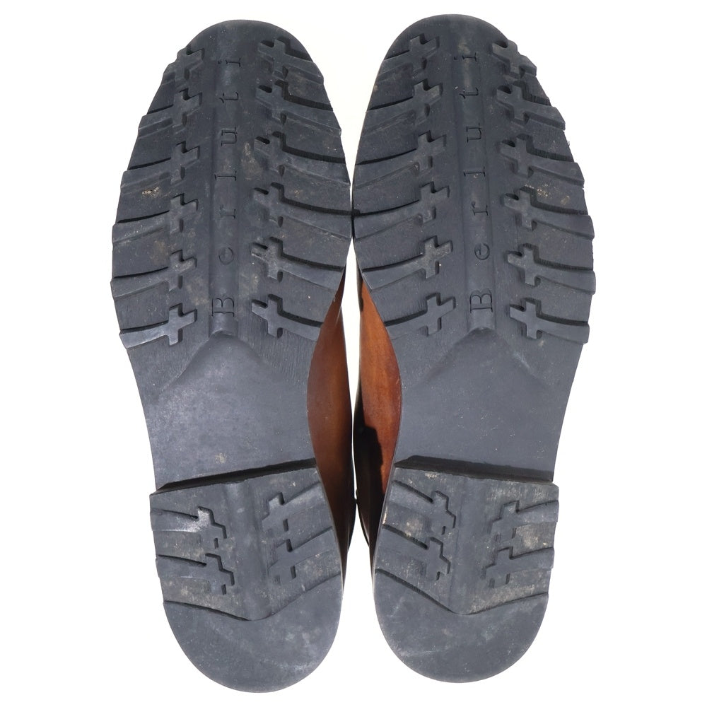 Berluti(ベルルッティ) バルモラル スエードレザー レースアップ ショートブーツ シューズ ブラウン